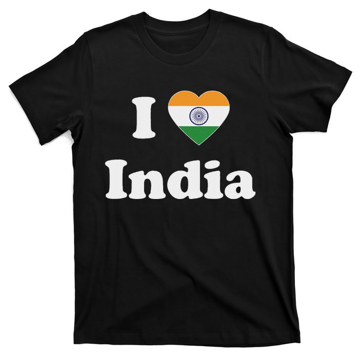 I Heart India Indian I Love India T-Shirt