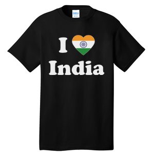 I Heart India Indian I Love India Tall T-Shirt