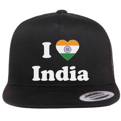I Heart India Indian I Love India Flatbill Hat