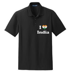 I Heart India Indian I Love India Dry Zone Grid Polo