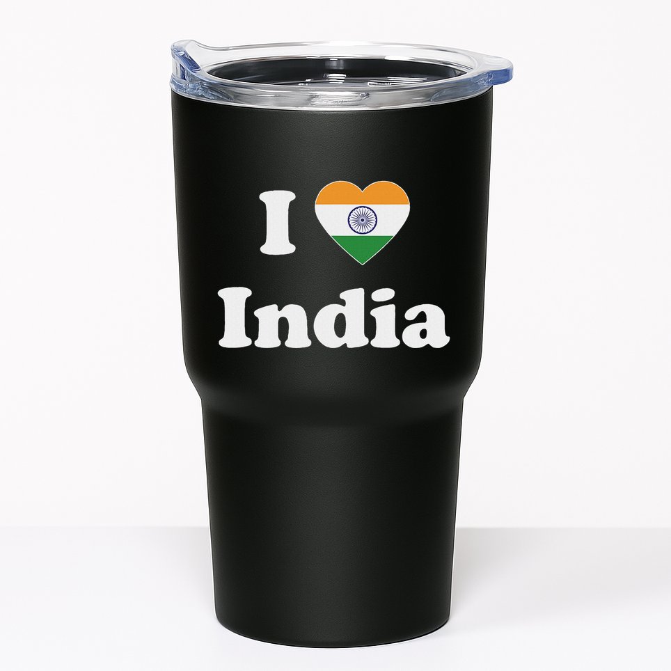 I Heart India Indian I Love India Tumbler