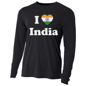 I Heart India Indian I Love India Cooling Performance Long Sleeve Crew