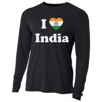 I Heart India Indian I Love India Cooling Performance Long Sleeve Crew