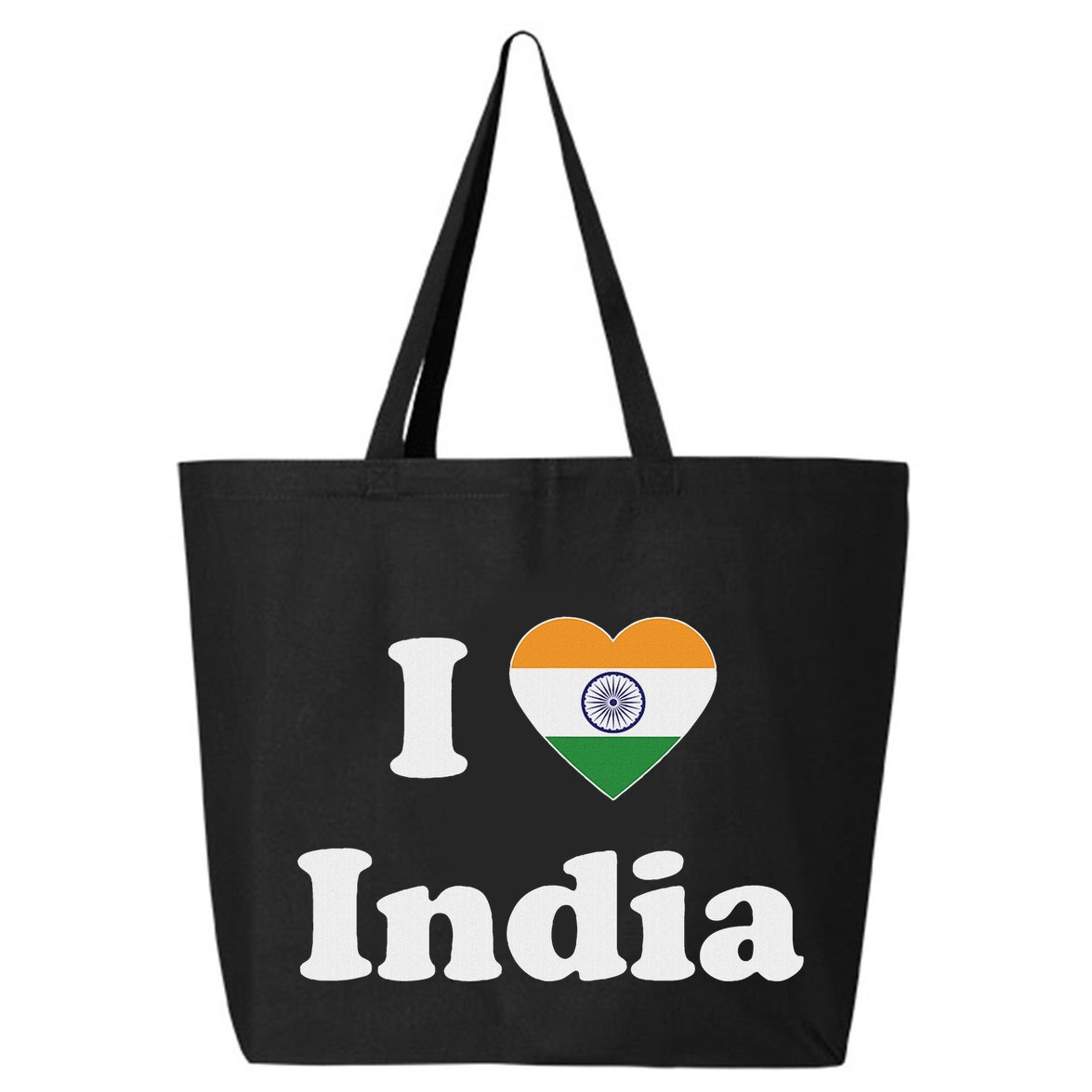 I Heart India Indian I Love India 25L Jumbo Tote