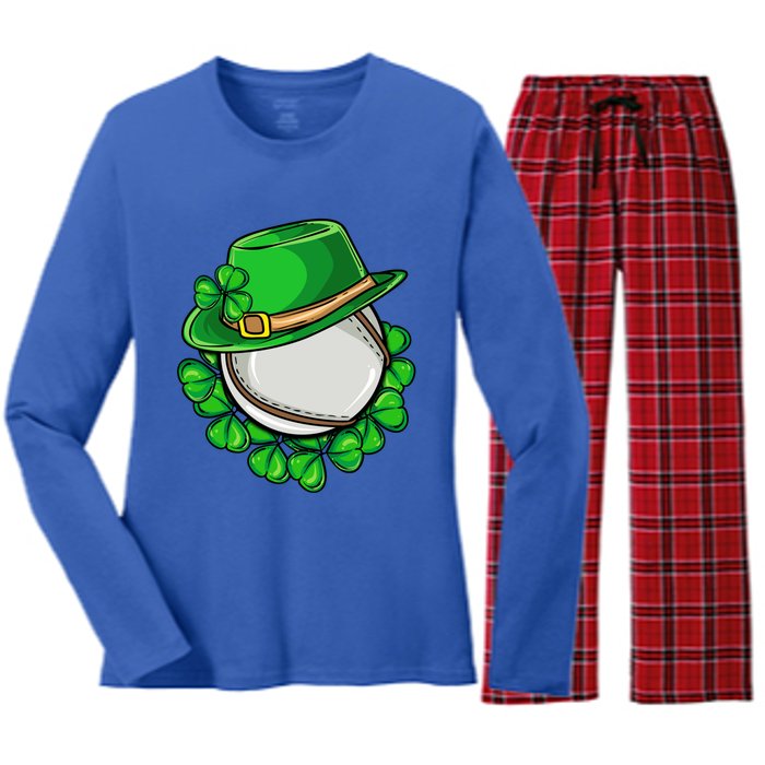 Irish Hurling Ireland St Patricks Day Gaelic Games Sports Gift Women's Long Sleeve Flannel Pajama Set 