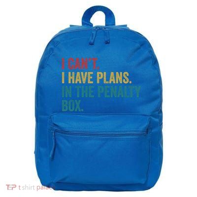 Ice Hockey I Have Plans In The Penalty Box Funny Cute Gift 16 in Basic Backpack