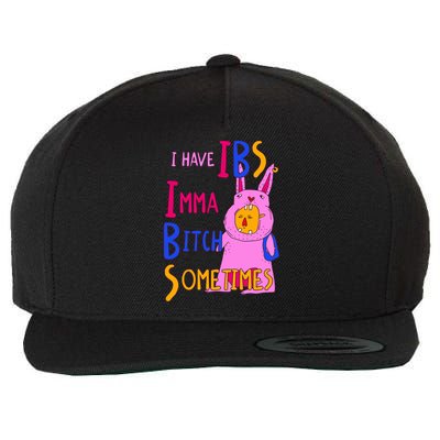 I Have Ibs Imma Bitch Sometimes Wool Snapback Cap