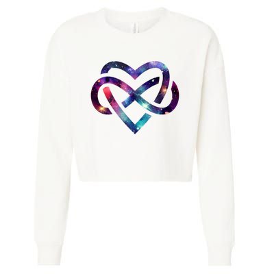 Infinite Heart Cropped Pullover Crew