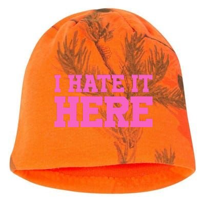 I Hate It Here Kati - Camo Knit Beanie