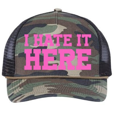 I Hate It Here Retro Rope Trucker Hat Cap