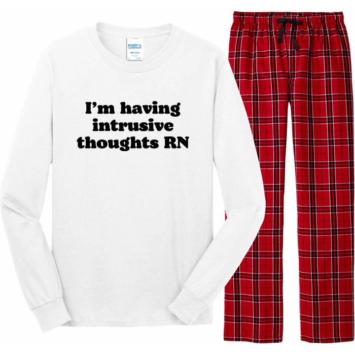 I’m Having Intrusive Thoughts Rn Long Sleeve Pajama Set