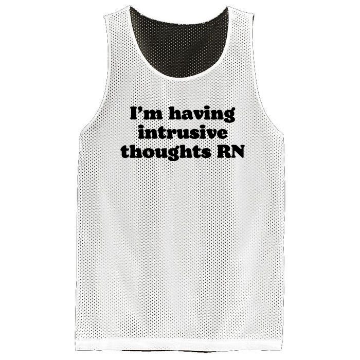 I’m Having Intrusive Thoughts Rn Mesh Reversible Basketball Jersey Tank