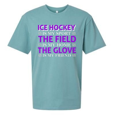 Ice Hockey Is My Sport Sueded Cloud Jersey T-Shirt