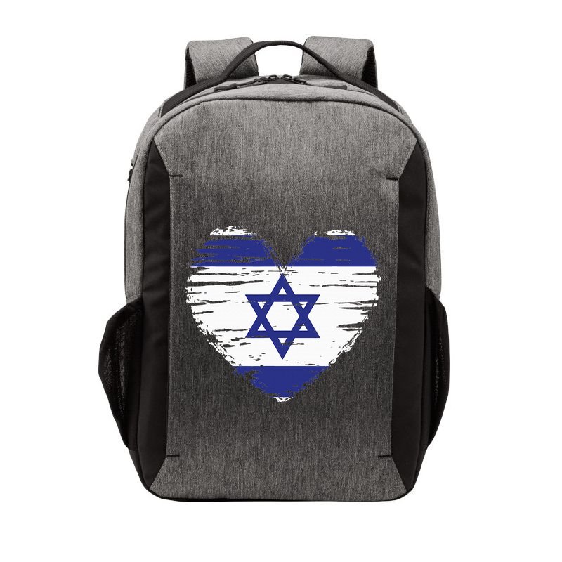 Israel Heart Israeli Flag Israeli Pride Vector Backpack
