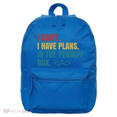 Ice Hockey I Have Plans In The Penalty Box Funny Cool Gift 16 in Basic Backpack