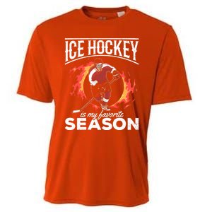 Ice Hockey Is My Favorite Season I Hockey Player Ice Hockey Gift Cooling Performance Crew T-Shirt