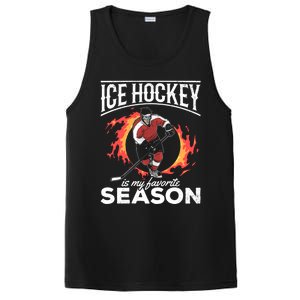 Ice Hockey Is My Favorite Season I Hockey Player Ice Hockey Gift PosiCharge Competitor Tank