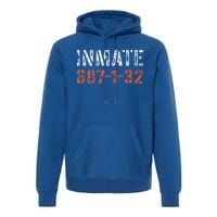 Inmate Halloween Inmate Jail Costume Gift Premium Hoodie