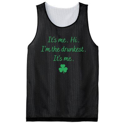 It's-Me Hi I'm The Drunkest It's-Me Mesh Reversible Basketball Jersey Tank