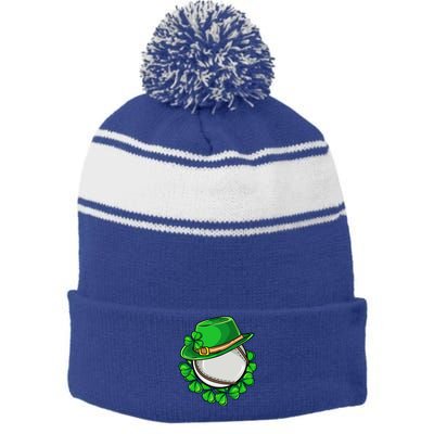 Irish Hurling Ireland St Patricks Day Gaelic Games Sports Gift Stripe Pom Pom Beanie