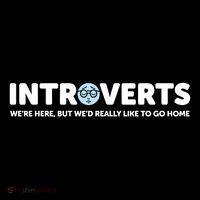 Introverts Here High Crown Mesh Back Trucker Hat