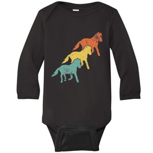 Iceland Horse Icelandic Pony Baby Long Sleeve Bodysuit