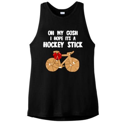 I Hope It´S A Hockey Stick Funny Gift Ladies PosiCharge Tri-Blend Wicking Tank