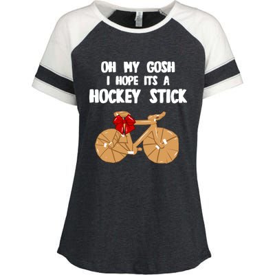 I Hope It´S A Hockey Stick Funny Gift Enza Ladies Jersey Colorblock Tee