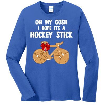 I Hope It´S A Hockey Stick Funny Gift Ladies Long Sleeve Shirt