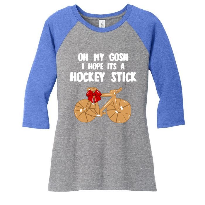 I Hope It´S A Hockey Stick Funny Gift Women's Tri-Blend 3/4-Sleeve Raglan Shirt