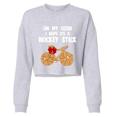 I Hope It´S A Hockey Stick Funny Gift Cropped Pullover Crew