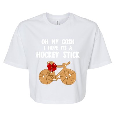 I Hope It´S A Hockey Stick Funny Gift Bella+Canvas Jersey Crop Tee