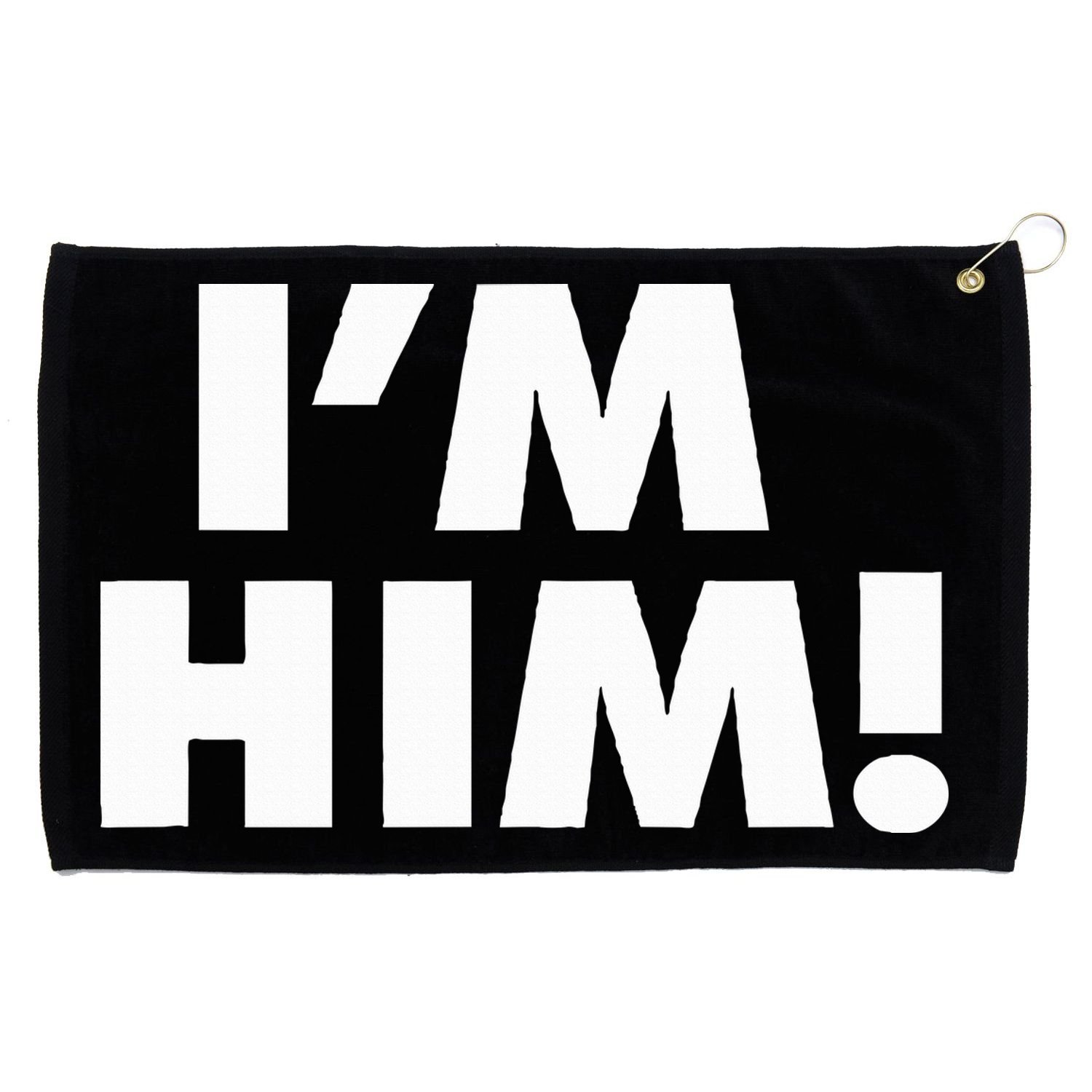 IM Him Grommeted Golf Towel