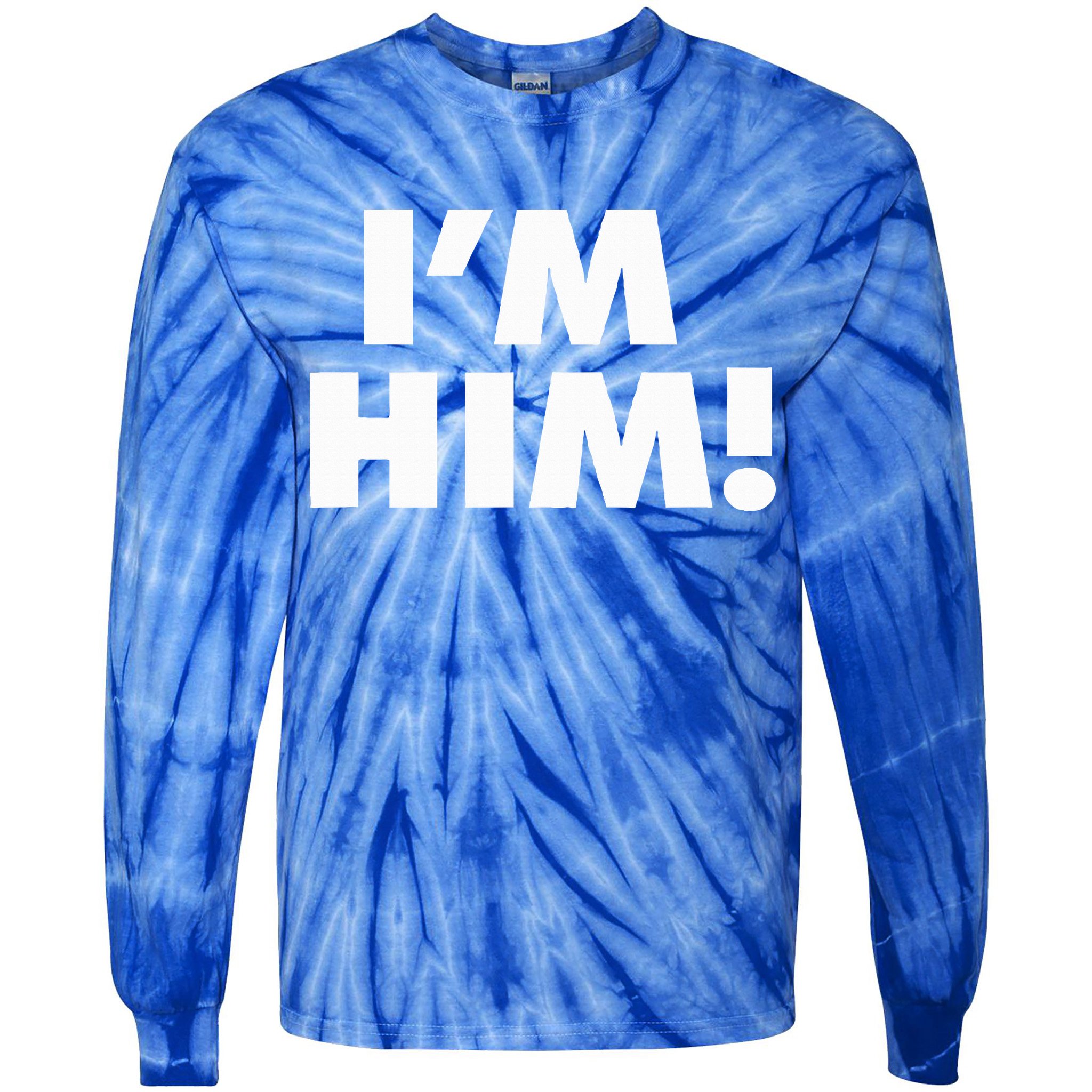 IM Him Tie-Dye Long Sleeve Shirt