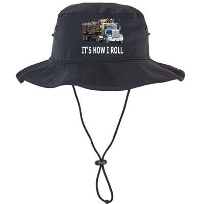 It's How I Roll Logging Truck Funny Gift Legacy Cool Fit Booney Bucket Hat