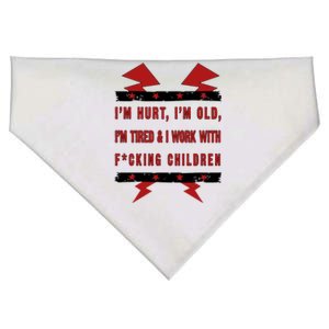 Im Hurt Im Old Im Tired I Work With Fcking Children Punk USA-Made Doggie Bandana