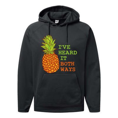 I’ve Heard It Both Ways Psych Pineapple Lover Performance Fleece Hoodie