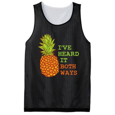 I’ve Heard It Both Ways Psych Pineapple Lover Mesh Reversible Basketball Jersey Tank