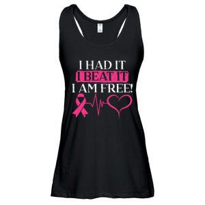 I Had It I Beat It I Am Free Breast Cancer Survivor Ladies Essential Flowy Tank