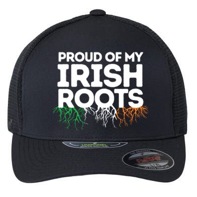 Irish Heritage Ireland Flag Proud Of My Irish Roots Gift Flexfit Unipanel Trucker Cap