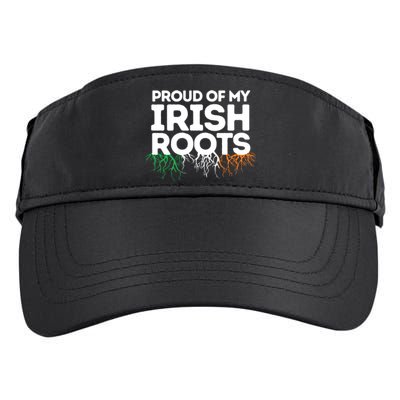 Irish Heritage Ireland Flag Proud Of My Irish Roots Gift Adult Drive Performance Visor