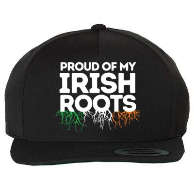 Irish Heritage Ireland Flag Proud Of My Irish Roots Gift Wool Snapback Cap