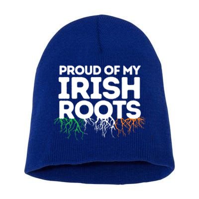 Irish Heritage Ireland Flag Proud Of My Irish Roots Gift Short Acrylic Beanie