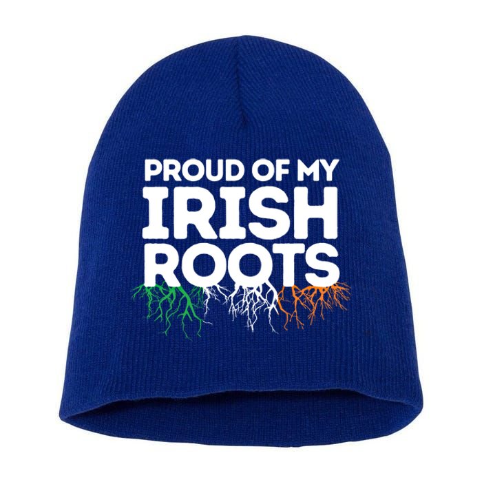 Irish Heritage Ireland Flag Proud Of My Irish Roots Gift Short Acrylic Beanie