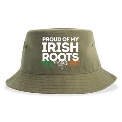 Irish Heritage Ireland Flag Proud Of My Irish Roots Gift Sustainable Bucket Hat