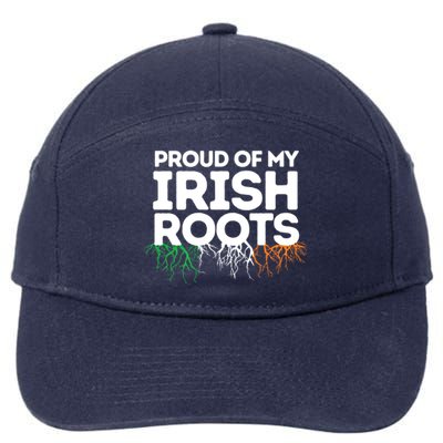 Irish Heritage Ireland Flag Proud Of My Irish Roots Gift 7-Panel Snapback Hat