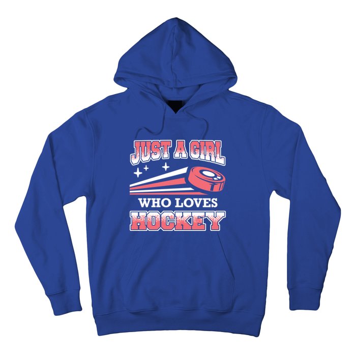 Ice Hockey Just A Who Loves Hockey Ice Hockey Gift Hoodie