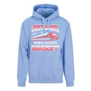 Ice Hockey Just A Who Loves Hockey Ice Hockey Gift Unisex Surf Hoodie