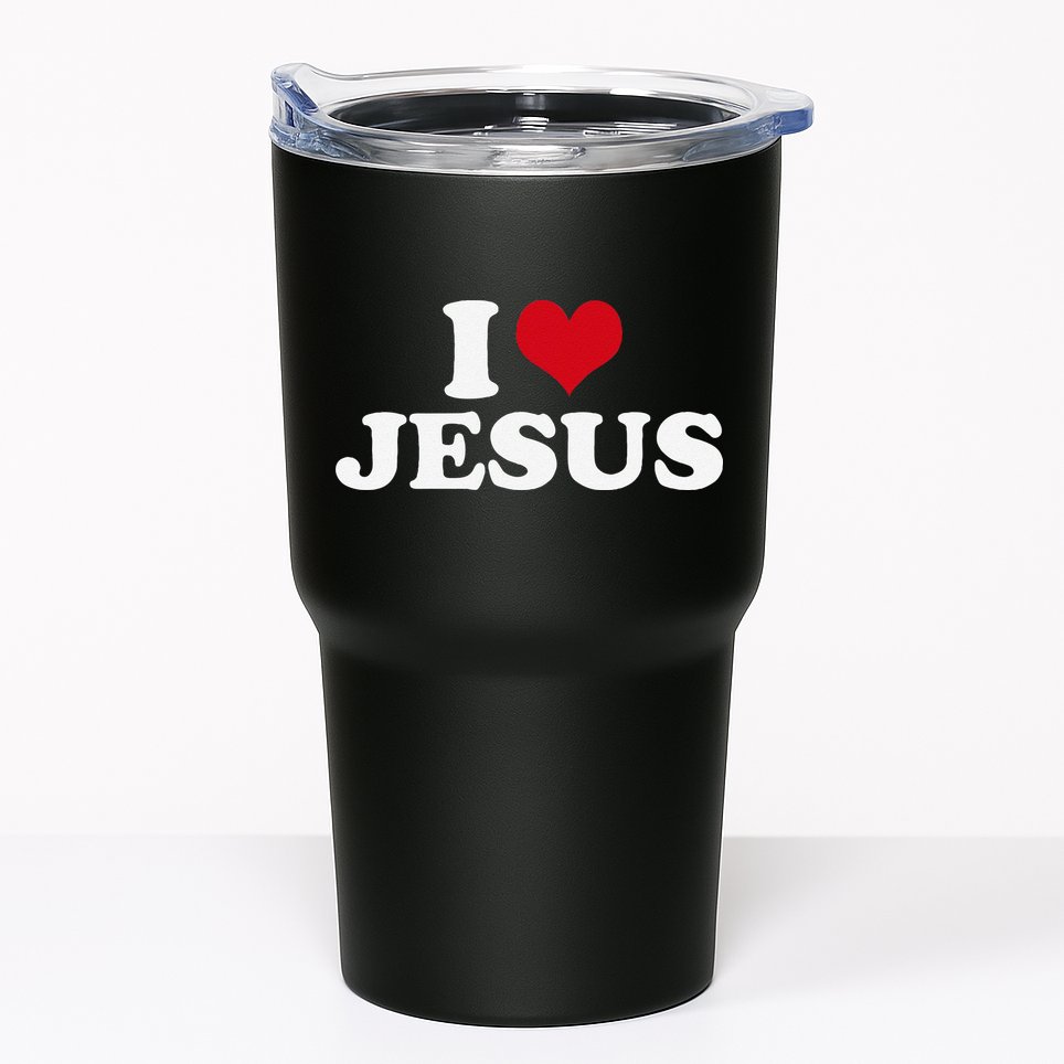 I Heart Jesus Love Christ Tumbler