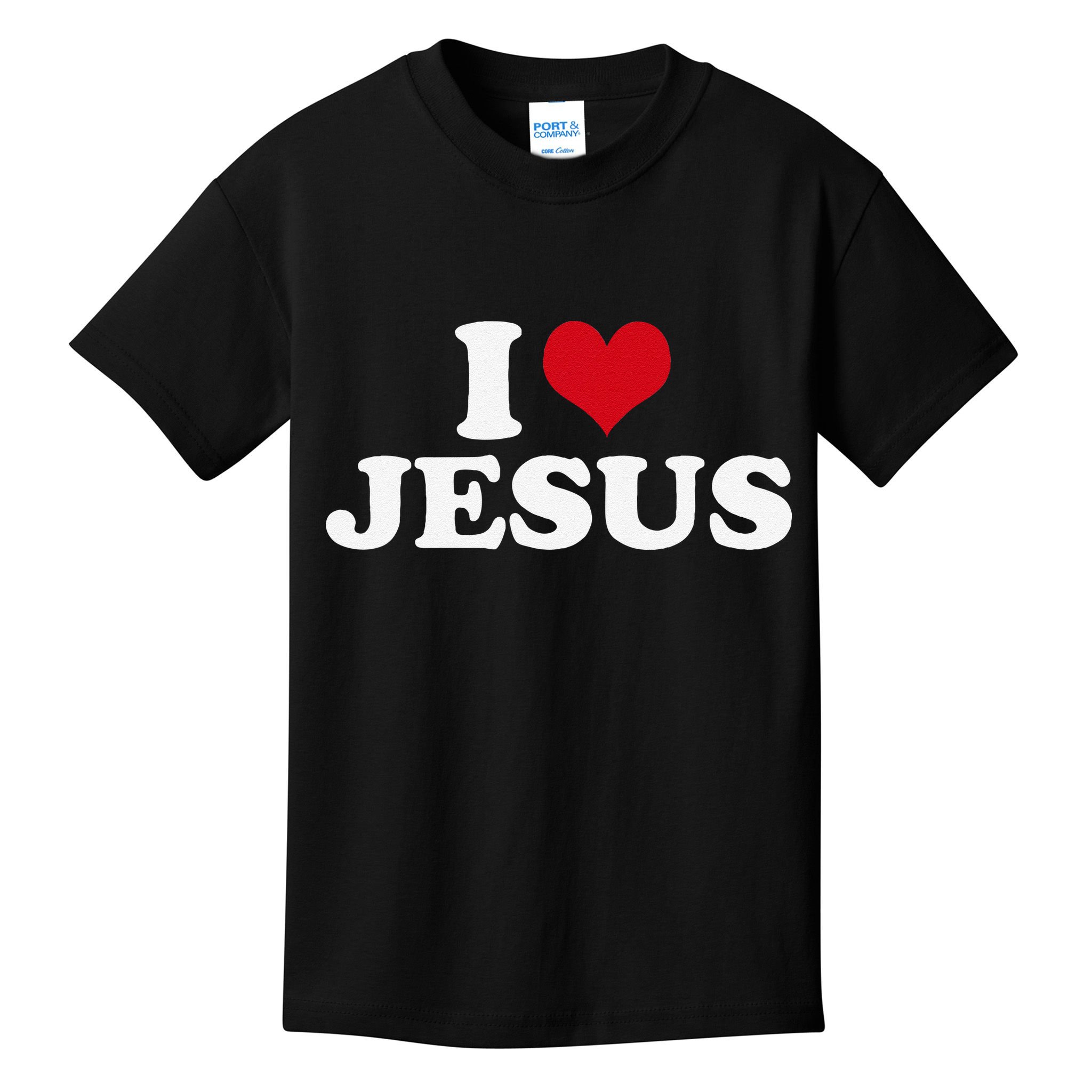 I Heart Jesus Love Christ Kids T-Shirt